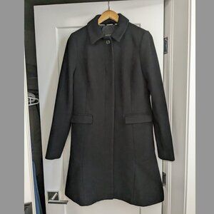 Wool coat, Banana Republic, black, size 10